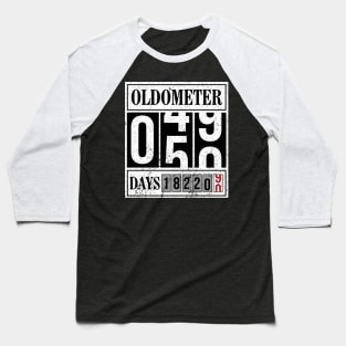 OLDOMETER 50 Years Old Made In 1970 50th Birthday Baseball T-Shirt